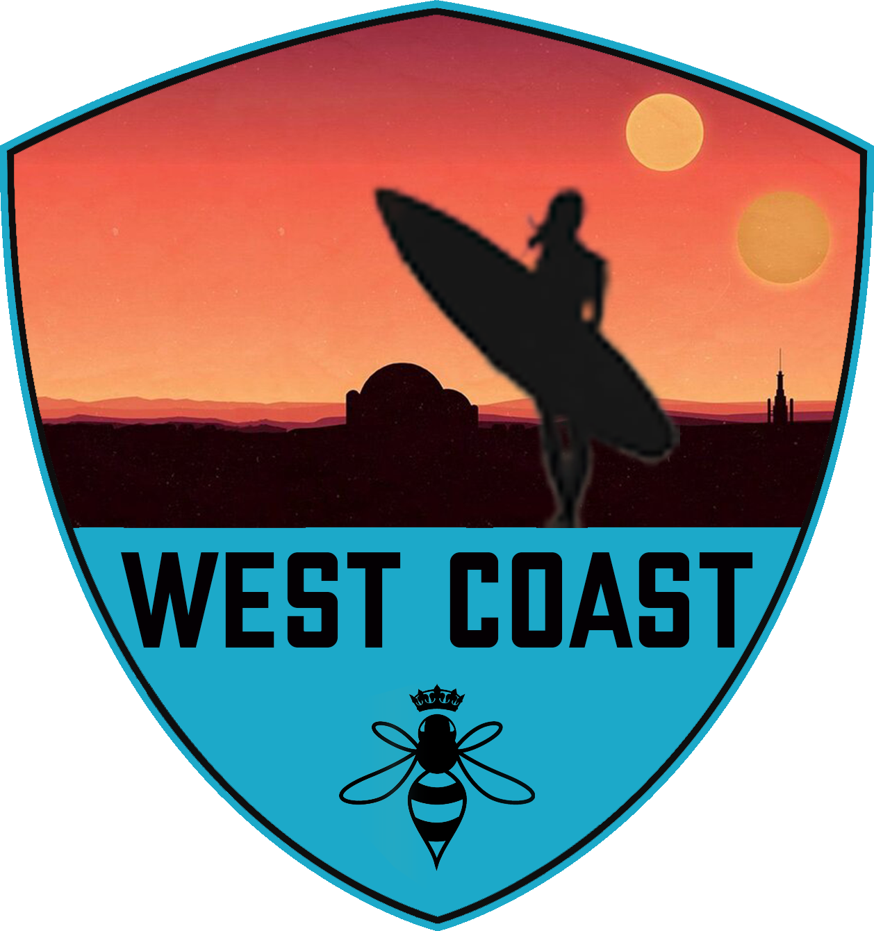 West Coast Bee-vengers logo
